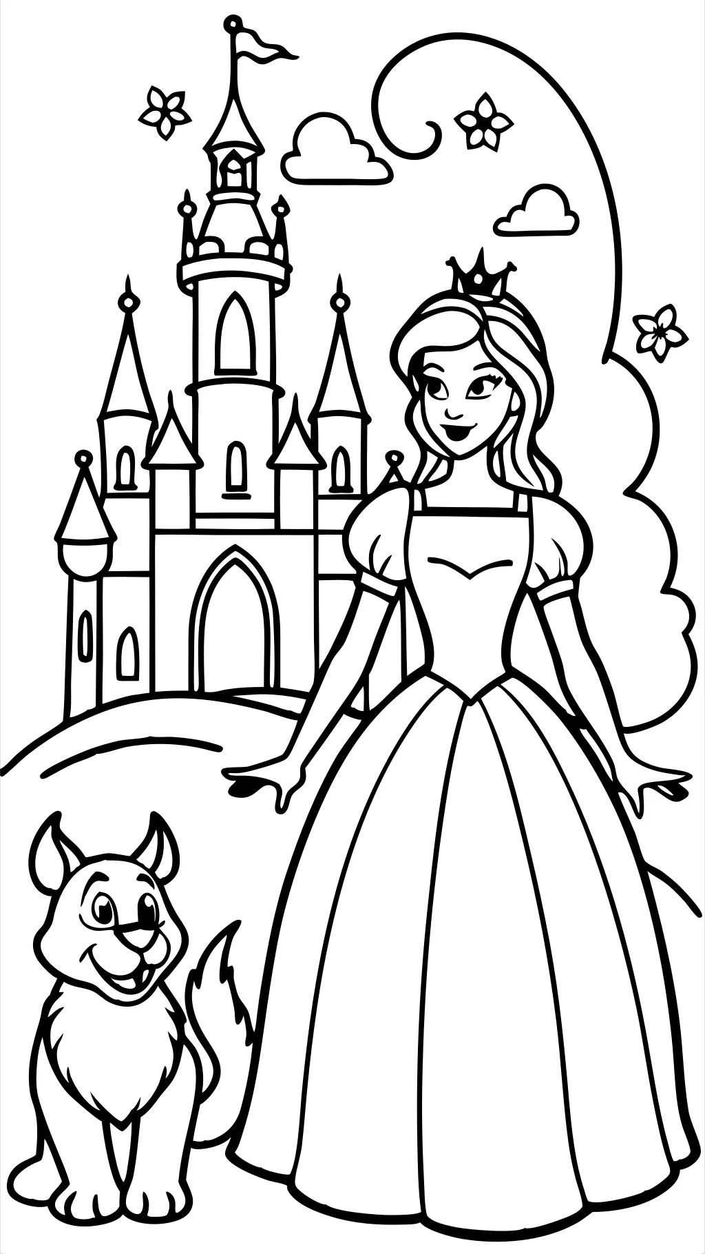 beauty and the beast coloring page